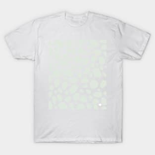 Neutral Blue Abstract shapes Terrazzo Marble Pattern T-Shirt